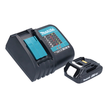 Taladro percutor inalámbrico Makita DHP 453 SY1X1 18 V 42 Nm + 1x batería 1,5 Ah + cargador + set de accesorios 74 piezas + estuche