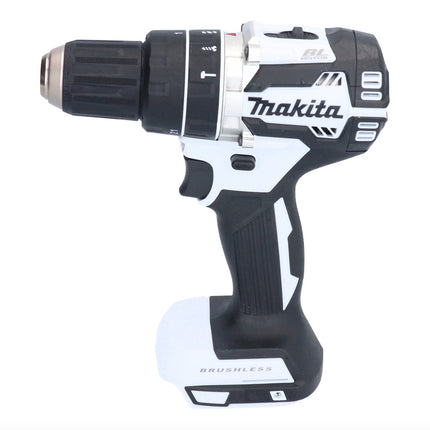 Makita DHP 484 SY1J W Taladro percutor inalámbrico 18 V 54 Nm sin escobillas blanco + 1x batería 1,5 Ah + cargador + Makpac