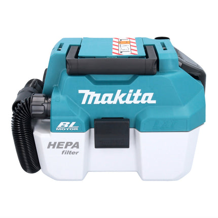Aspiradora sin cable Makita DVC 750 LRF1 LXT 18 V 67 mbar 7,5 l sin escobillas + 1x batería recargable 3,0 Ah + cargador