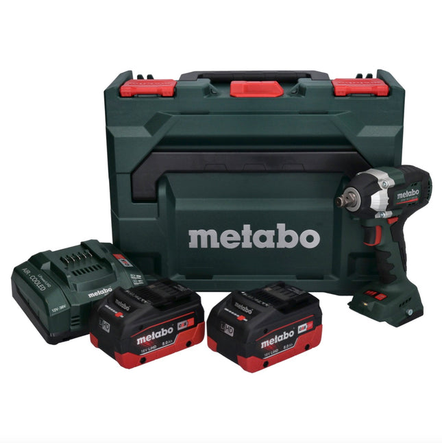 Metabo SSW 18 LT 300 BL cordless impact wrench 18 V 300 Nm brushless + 2x rechargeable battery 8.0 Ah + charger + metaBOX