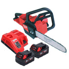Milwaukee M18 FCHS35-502 Akumulatorowa pilarka łańcuchowa 18 V 35 cm 12,4 m/s + 2x akumulator 5,0 Ah + ładowarka