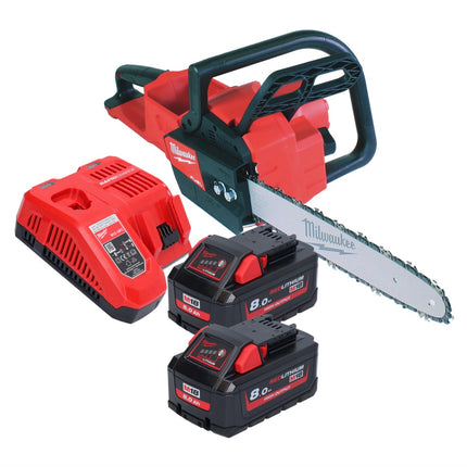 Milwaukee M18 FCHS35-802 Cordless chainsaw 18 V 35 cm 12.4 m/s + 2x battery 8.0 Ah + charger