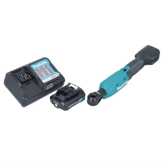 Makita WR 100 DWA1 cordless ratchet screwdriver 12 V 47.5 Nm 1/4" 3/8" + 1x 2.0 Ah battery + charger