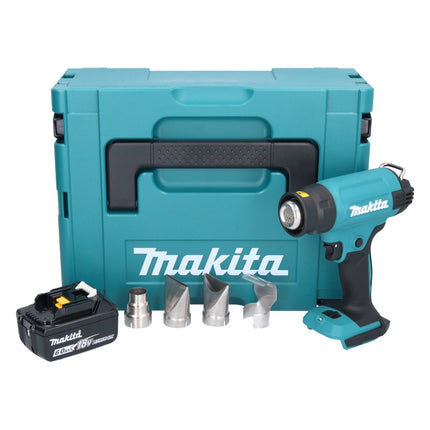 Makita DHG 181 G1J Pistolet air chaud sans fil 18 V 150 - 550C + 1x accu 6,0 Ah + Makpac - sans kit chargeur