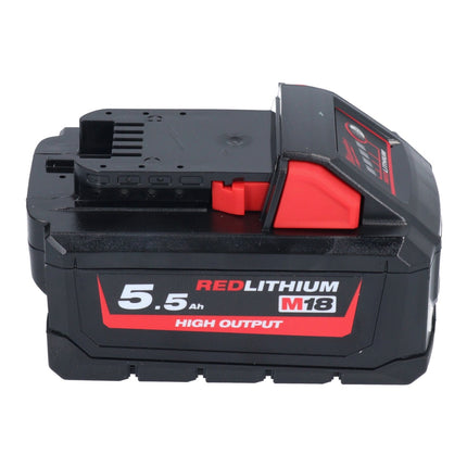 Milwaukee M18 NRG-552 Battery Starter Set High Output 18 V + 2x battery 5.5 Ah ( 2x 4932464712 ) + M12-18 FC charger ( 4932451079 )