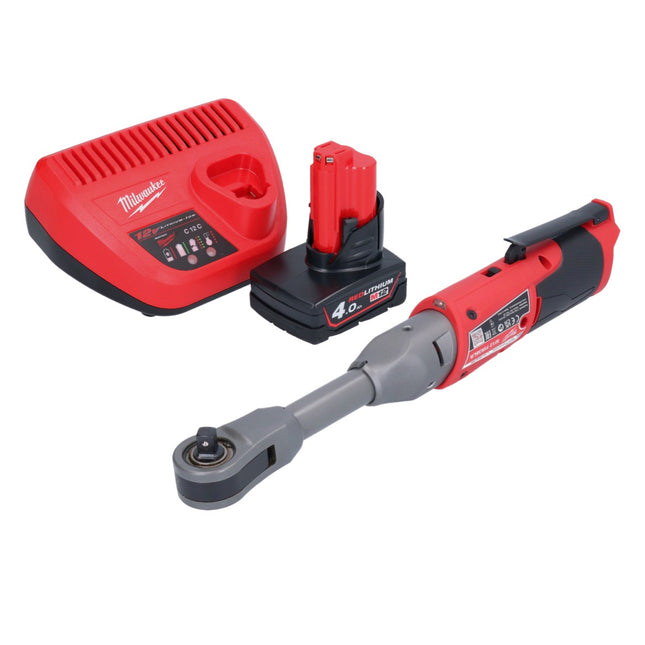 Milwaukee M12 FIR38LR-401 Akku Ratsche lang 12 V 75 Nm 3/8" + 1x Akku 4,0 Ah + Ladegerät