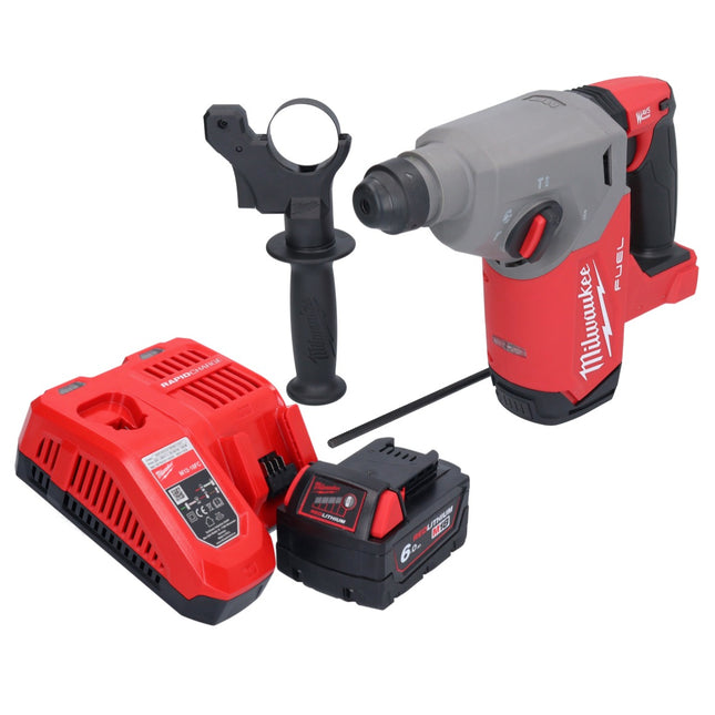 Marteau perforateur à batterie Milwaukee M18 FH-601 18 V 2,5 J SDS plus brushless + 1x batterie 6,0 Ah + chargeur