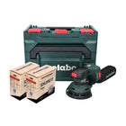 Metabo SXA 18 LTX 125 BL Cordless Random Orbital Sander 125mm 18V Brushless + 2x Toolbrothers TURTLE Sanding Set + metaBOX - without battery, without charger (600146840)
