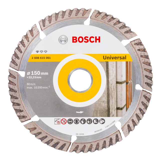 Bosch Standard for Universal Diamanttrennscheibe 150 x 22,23 mm 10 Stk. ( 2608615062 ) - Toolbrothers