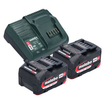 Metabo Basic Set 2x Li-Power battery pack 18 V 4.0 Ah + Metabo SC 30 charger 12 - 18 V