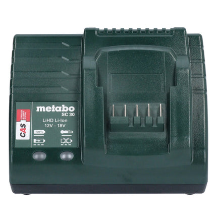 Metabo Basic Set 2x Li-Power battery pack 18 V 4.0 Ah + Metabo SC 30 charger 12 - 18 V