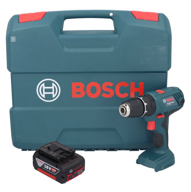 Taladradora de percusión a batería Bosch GSB 18V-21 18 V 55 Nm + 1x acumulador 5,0 Ah + maletín en L - sin cargador