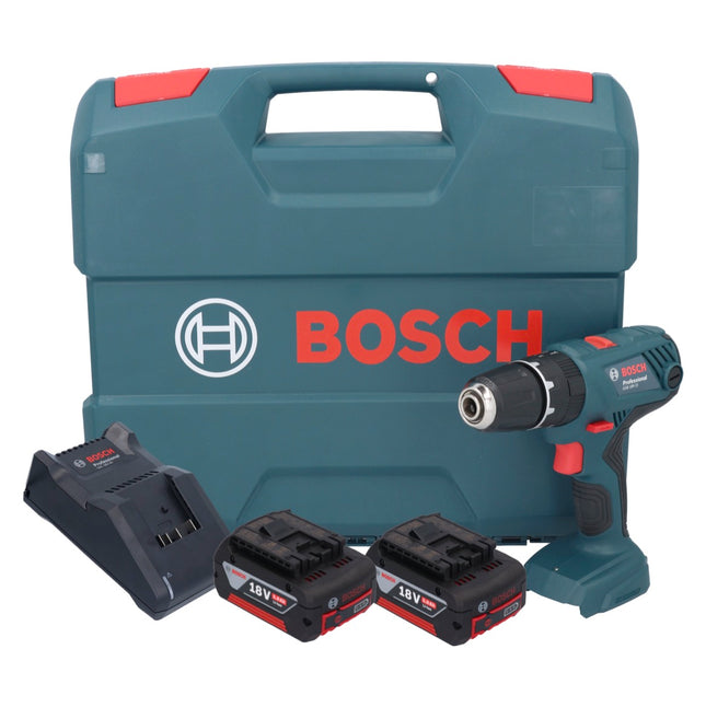 Taladradora de percusión a batería Bosch GSB 18V-21 18 V 55 Nm + 2x acumulador 5,0 Ah + cargador + maletín en L