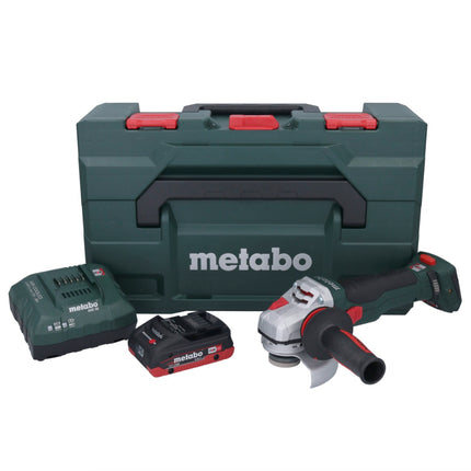Metabo WB 18 LTX BL 15-125 Quick cordless angle grinder 18 V 125 mm brushless + 1x rechargeable battery 4.0 Ah + charger + metaBOX
