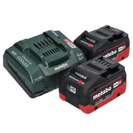 Metabo WB 18 LTX BL 15-125 Meuleuse d'angle sans fil rapide 18 V 125 mm brushless + 2x Batteries 5,5 Ah + Chargeur + metaBOX ( 601730660 )
