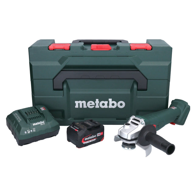 Metabo W 18 7-125 Smerigliatrice angolare a batteria 18 V 125 mm + 1x batteria 4,0 Ah + caricatore + metaBOX