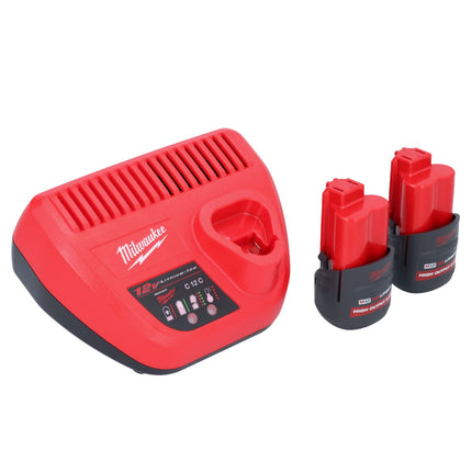 Smarownica akumulatorowa Milwaukee M12 GG-252 12 V 562 bar + 2x akumulator 2,5 Ah + ładowarka