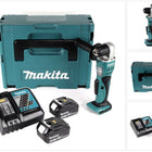 Makita BDA 351 RFJ Akku Winkelbohrmaschine 18 V 13,5Nm + 2x Akku 3,0Ah + Ladegerät + Makpac - Toolbrothers