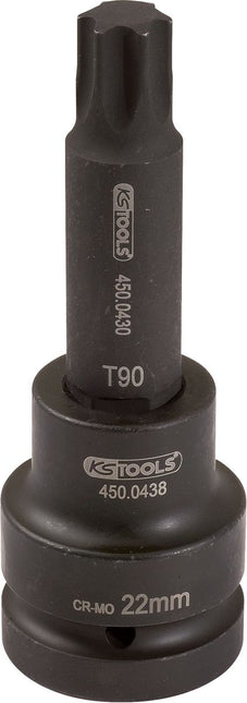KS TOOLS 1" Kraft-Bit-Stecknuss Torx, lang, T90 ( 450.0474 ) - Toolbrothers