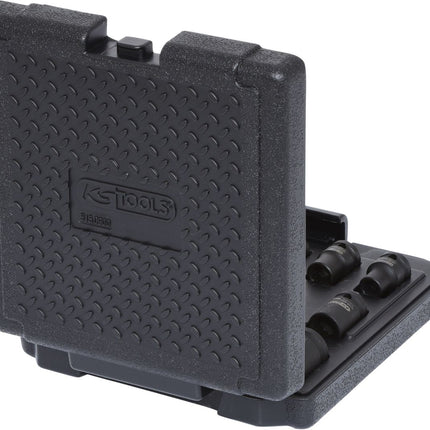 KS TOOLS 1/2" 12-kant-Kraft-Stecknuss-Satz, kurz, 13-tlg ( 515.0900 )