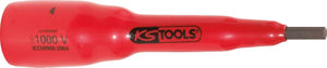 KS TOOLS 1/2" Bit-Stecknuss mit Schutzisolierung für Innensechskant-Schrauben, 4mm,118mm lang ( 117.1161 )