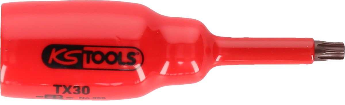 KS TOOLS 1/2" Bit-Stecknuss mit Schutzisolierung für Torx-Schrauben, T50, kurz ( 117.2441 )