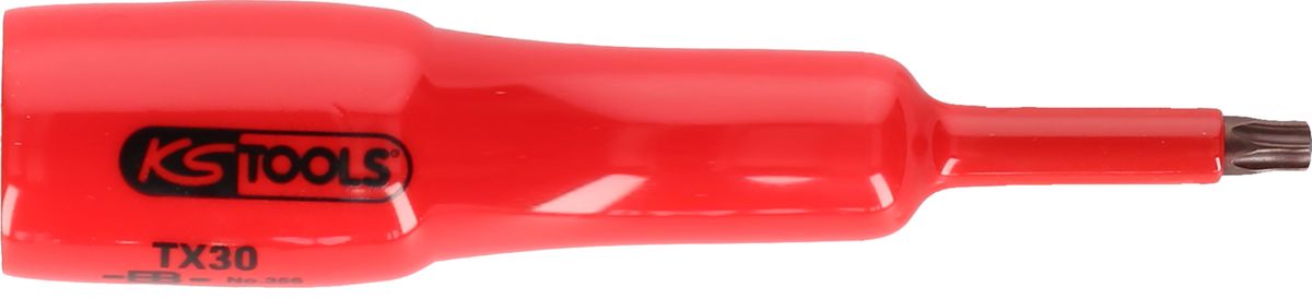 KS TOOLS 1/2" Bit-Stecknuss mit Schutzisolierung für Torx-Schrauben, T60, lang ( 117.2453 )