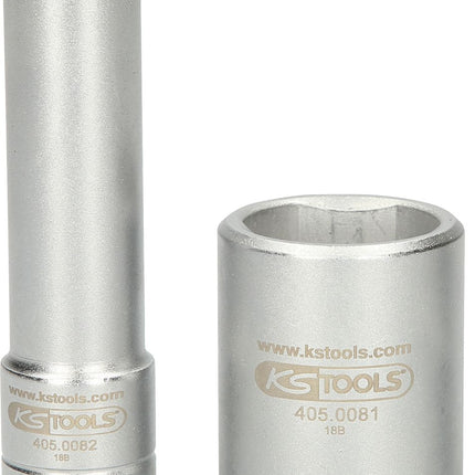 KS TOOLS 1/2" Bosch Einspritzpumpen-Stecknuss-Satz für VE-Pumpen, 2-tlg ( 405.0080 ) - Toolbrothers