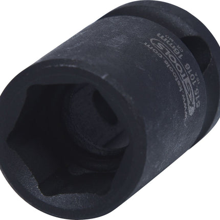 KS TOOLS 1/2" Sechskant-Kraft-Stecknuss, kurz, 16mm ( 515.1016 ) - Toolbrothers