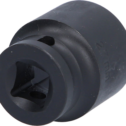 KS TOOLS 1/2" Sechskant-Kraft-Stecknuss, kurz, 27mm ( 515.1027 ) - Toolbrothers