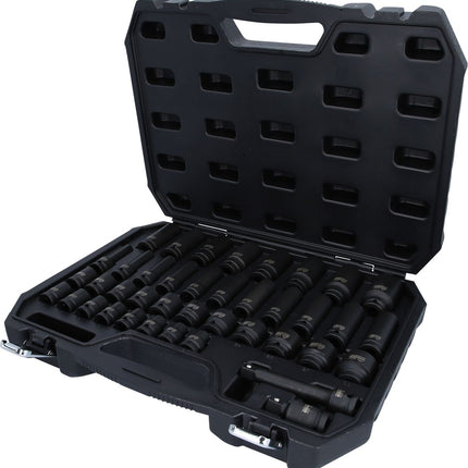 KS TOOLS 1/2' Serie di bussole esagonali p.avvitatori ad impulsi, 40pz ( 515.0065 )