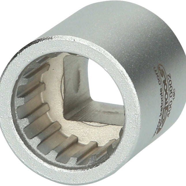 KS TOOLS 1/2" Spezial Stecknuss mit Sonderprofil, matt, 30 mm ( 400.0002 ) - Toolbrothers