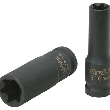 KS TOOLS 1/2" Torx-E-Kraft-Stecknuss, lang, E10 ( 515.1051 ) - Toolbrothers