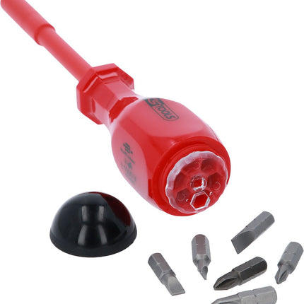 KS TOOLS 1/4" Bit-Schraubendreher mit Schutzisolierung und Magazin ( 117.1625 ) - Toolbrothers