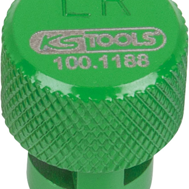 KS TOOLS RDKS / TPMS Reifenentlüfter, grün, links hinten ( 100.1188 ) - Toolbrothers