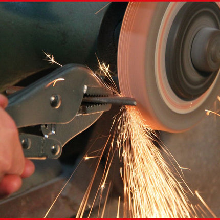 KS TOOLS Gripzange, gerade Backen, 45,5mm, L=225mm ( 115.1502 ) - Toolbrothers