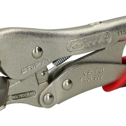 KS TOOLS Breitmaul-Flachbacken-Gripzange mit Easy-Release, 205mm ( 115.2076 ) - Toolbrothers
