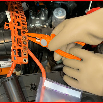 KS TOOLS Elektriker-Schutzhandschuh mit Schutzisolierung, Größe 10, Klasse 0, weiß ( 117.0051 ) - Toolbrothers