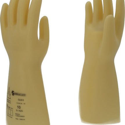 KS TOOLS Elektriker-Schutzhandschuh mit Schutzisolierung, Größe 10, Klasse 0, weiß ( 117.0051 ) - Toolbrothers