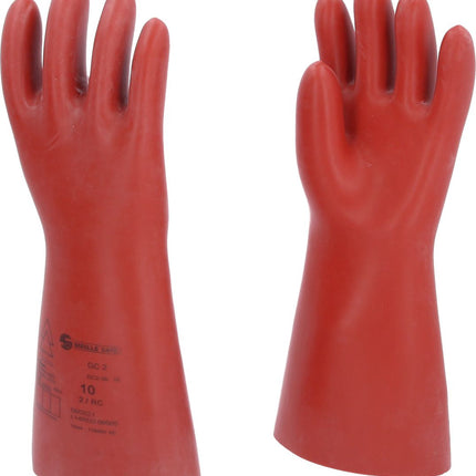 KS TOOLS Elektriker-Schutzhandschuh mit mechanischem Schutz, Größe 10, Klasse 2, rot ( 117.0075 ) - Toolbrothers