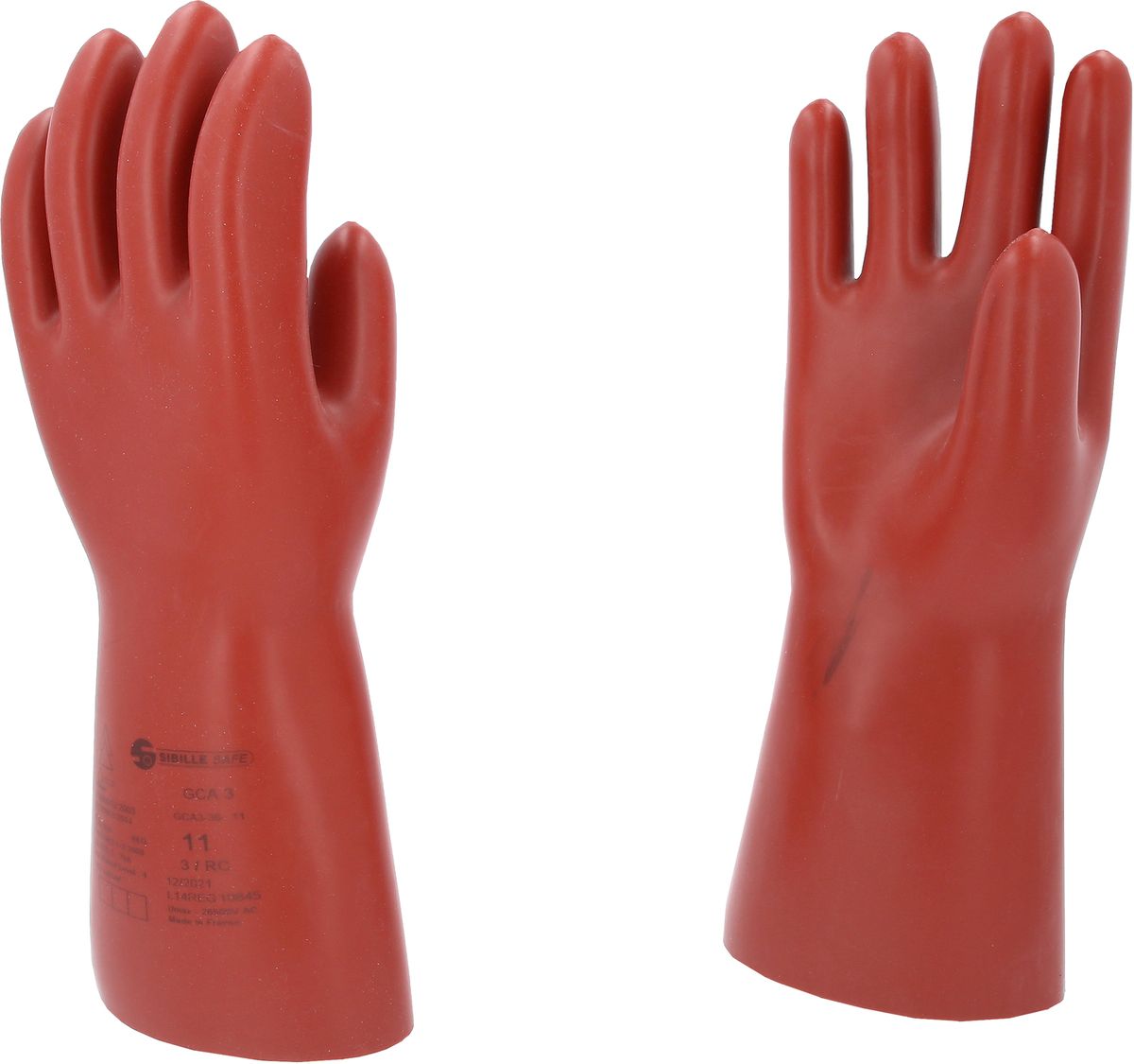 KS TOOLS Guante protector de electricista con protección mecánica y térmica, talla 11, clase 3, rojo ( 117.0097 )
