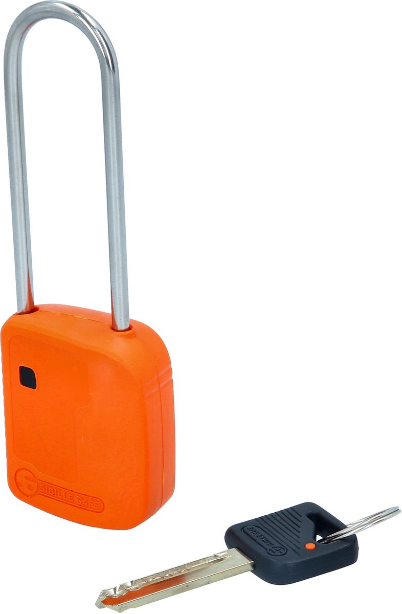 KS TOOLS Absperr-Vorhängeschloss, orange, Metall, 76 mm ( 117.0219 )