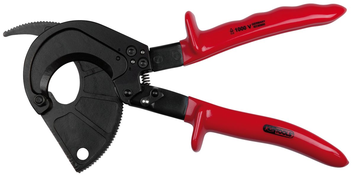 KS TOOLS Ratschenkabelschere mit Schutzisolierung, 310mm ( 117.1102 )