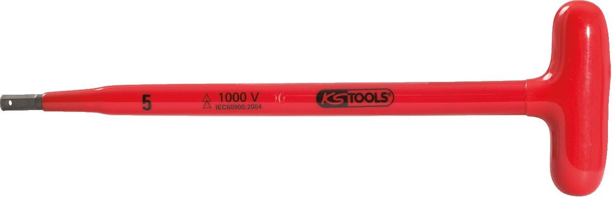 KS TOOLS T-Griff-Innensechskant-Stiftschlüssel mit Schutzisolierung, 11x200mm ( 117.1692 )
