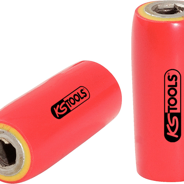 KS TOOLS 3/8" Bithalter mit Schutzisolierung für 1/4" Bits ( 117.2313 ) - Toolbrothers