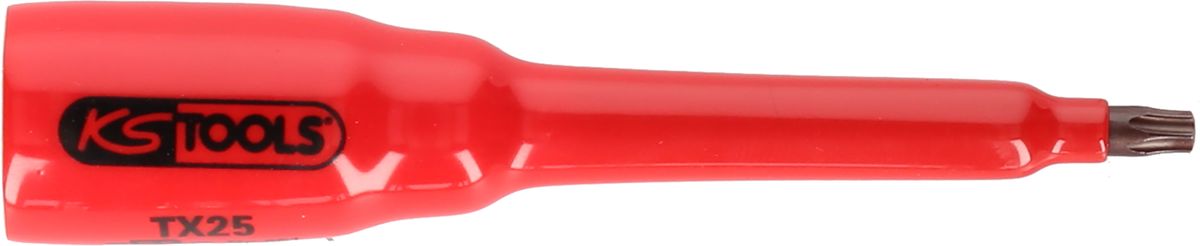 KS TOOLS 3/8" Bit-Stecknuss mit Schutzisolierung für Torx-Schrauben, T10, lang ( 117.2462 )