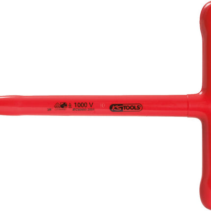 KS TOOLS 3/8" T-Griff-Aufsteckschlüssel mit Schutzisolierung, 200mm ( 117.3820 )