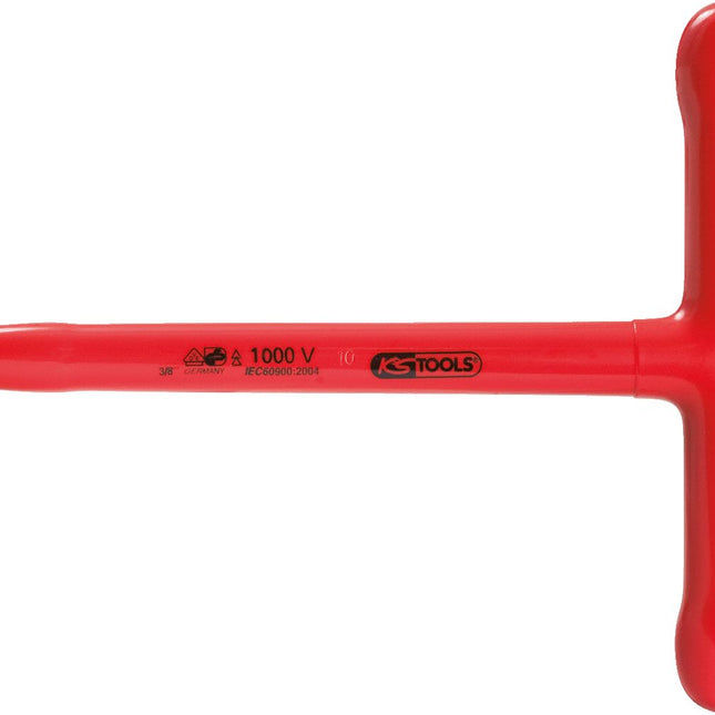 KS TOOLS 3/8" T-Griff-Aufsteckschlüssel mit Schutzisolierung, 200mm ( 117.3820 )