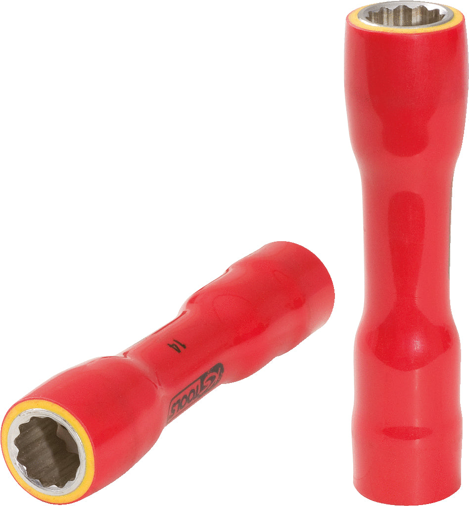 KS TOOLS 3/8" Stecknuss mit Schutzisolierung, XL, 12mm ( 117.3855 )