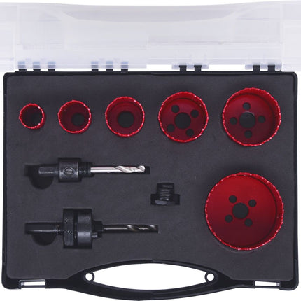 KS TOOLS Elektriker-Lochsägen-Satz, 8-tlg ( 129.5570 ) - Toolbrothers